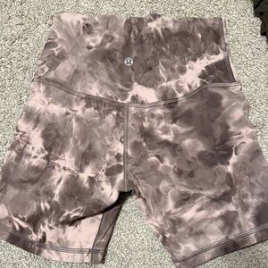 lululemon align Women's Tie-Dye Bike Shorts - Brown